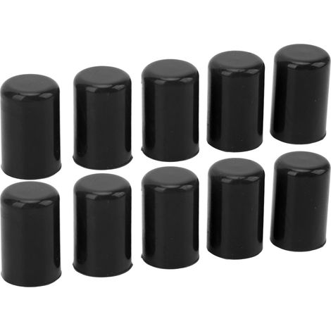 Lot de 10 bouchons silicone universels pour durite admission vide intérieur 14mm noirs (1/5)