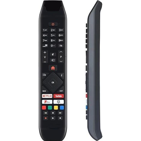 Télécommande pour téléviseur compatible Hitachi RC-43141 RC-4314055HL7000 HE4000 intelligent de remplacement (1/5)