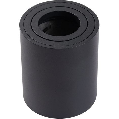 Support saillie GU10 / MR16 Orientable - Rond - Noir mat