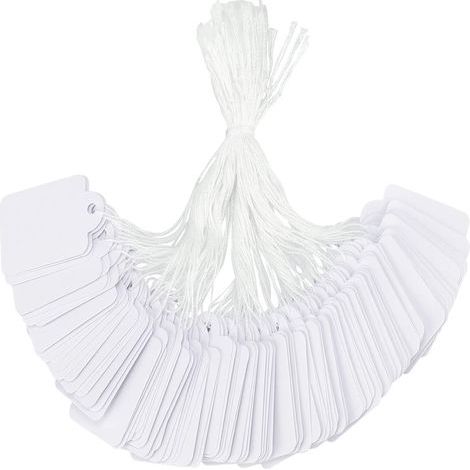 Lot de 500 étiquettes de prix à suspendre, étiquettes volantes, 22 × 35 mm (1/5)