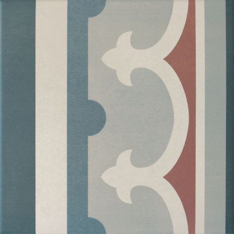 Carrelage effet carreau de ciment CAPRICE SAINT TROPEZ 20x20cm Frise (droit) 20x20cm Greige (gris/beige) - Mat - boîte de 1 m2 Frise (droit) 20x20 cm