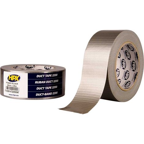 Ruban toile adhésif argent 48m x 25m DUCT TAPE 2200