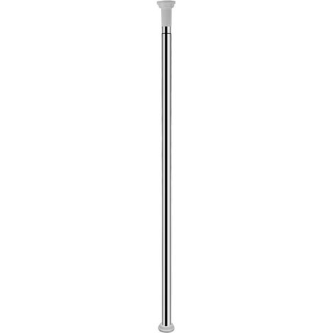 Barre à Tension de Douche Tringle à rideaux sans perçage tige barre inox téléscopique 110-200cm comme tringle de douche (1/5)
