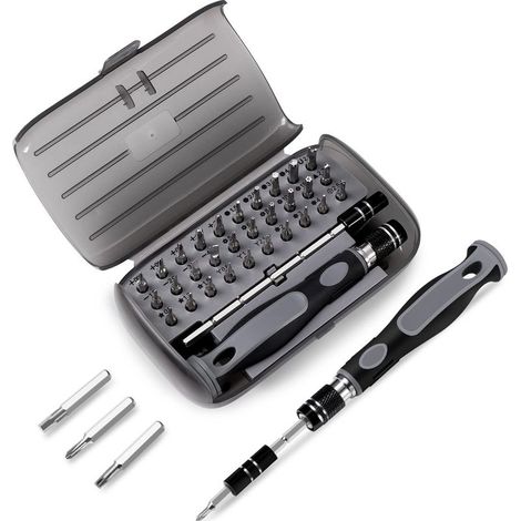 Jeu Tournevis de Précision 32 en 1- Mini Set Tournevis Magnétique Bricolage Electronique de Réparation Kit, Outil Informatique pour PC, MacBook, iPhone, Lunettes, Montre, Smartphone (1/5)