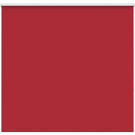 Store enrouleur occultant rouge largeur du tissu 156,6 cm