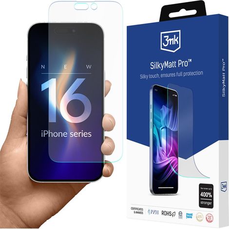 Protector de pantalla mate 3MK Silky Matt Pro para iPhone 16 Plus