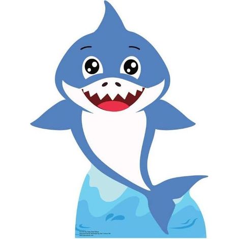 Figurine en carton Baby Boy Shark Bleu - Haut 93 cm (1/5)