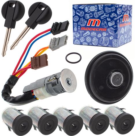 Interruttore di accensione completo per Fiat Scudo 94-06 + 5 inserti serratura + tappo serbatoio carburante KPL (1/3)