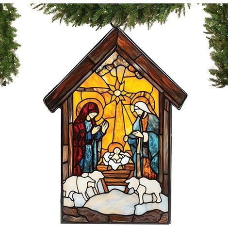 Sonnenfänger für Fenster stabiles Acryl Buntglas tragbare