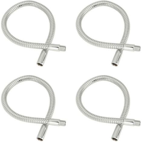 4 Pcs Lampe à Col de Cygne LED, Lumière de Table, Accessoires de Lampe, Tuyau en Métal Chromé de 35cm