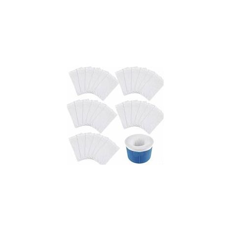 40 paires de chaussettes de piscine par paquet pour les filtres de piscine, les paniers de nettoyage pour les piscines enterrées ou hors-sol (paniers de nettoyage non inclus) (1/5)