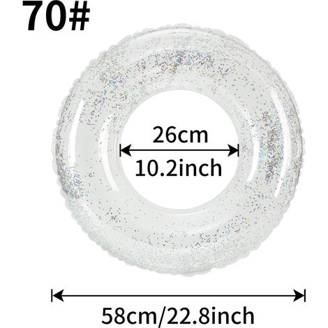 (70) Bouée gonflable, tube de natation en PVC, adapté aux loisirs aquatiques d'été dans les piscines de plage.