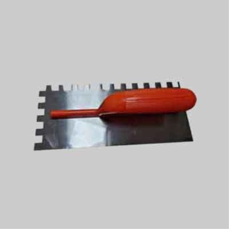 Frattone dentato c/manico in plastica ideal star 28x12 cm - dentatura dx 7x7 mm IDEAL STAR (1/2)
