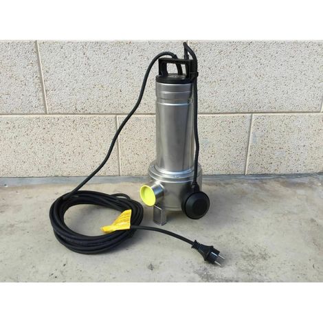Elettropompa pompa per acque sporche 1,1 hp sommergibile portatile e automatica in acciaio inox LOWARA DOMO10VX