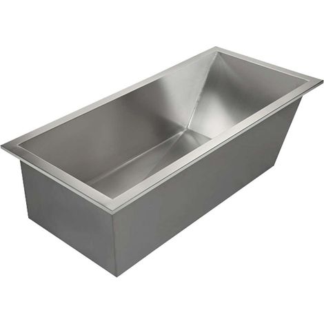 Sanela - Edelstahl-Badewanne 1700x800 mm SLSN 09
