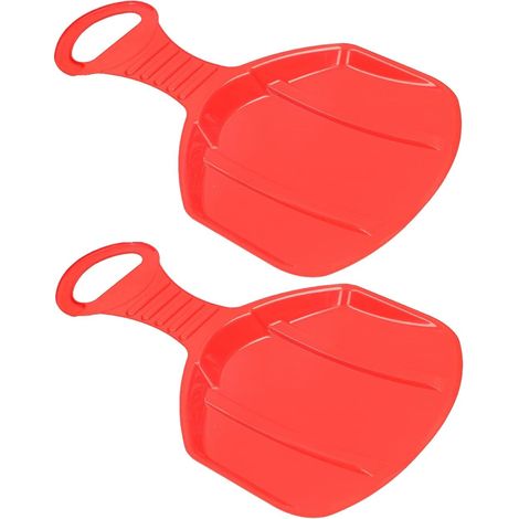 KOTARBAU Lot de 2 sucettes à neige pour enfants - Avec poignée rouge 525 MM (1/5)