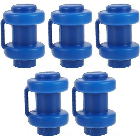 Ensemble de 5 pièces comprenant des poteaux, des capuchons et des couvercles supérieurs pour clôture de trampoline, fabriqués en plastique de haute qualité. (1/5)