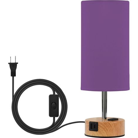 linqin Lampe de table et bureau avec abat-jour en tissu ampoule (1/5)