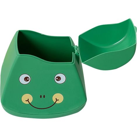 Mini Poubelle de Bureau en Plastique Pp, Corbeille à Papier Verte Petit Format, Poubelle de Table Couvercle, pour Bureau, Maison et Voiture, Rangement Compact et Décoratif (1/3)