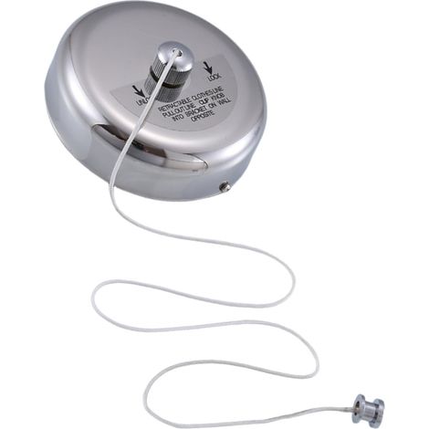 Corde à Linge Rétractable Intérieur 2.7m Acier Inoxydable Séchoir Extensible Extérieur - Cordon Réglable Anti Affaissement Montage Mur pour Hôtel Appartement Salle de Bains Maison,Maison (1/5)