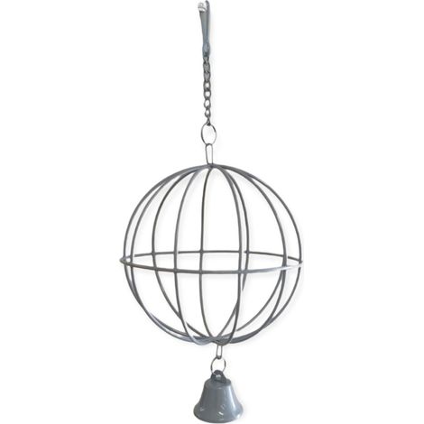 Boule à foin grise, ø 10cm à suspendre pour rongeur. - animallparadise (1/3)