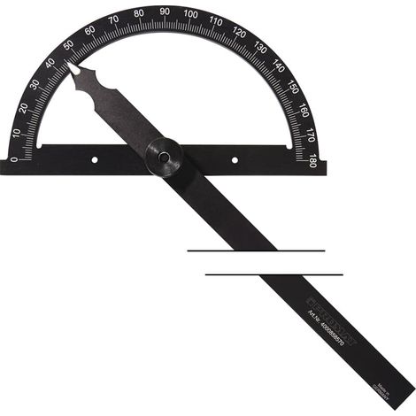 PROMAT Winkelmesser Gradbogen-Ø 300mm Schenkellänge 500 mm mattverchromter Skala