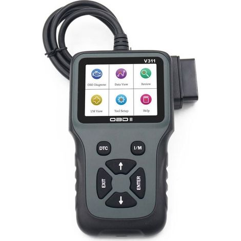 Escáner de diagnóstico OBD2 V311, multilingüe, detector de fallas del vehículo, lector y eliminador de códigos de error del motor OBD, 156 88 24 cm (1/4)
