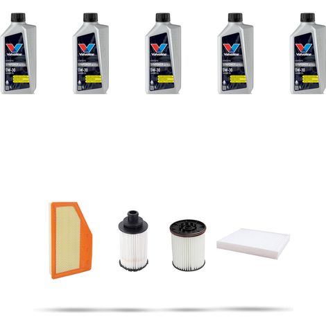 Kit tagliando 4 FILTRI e 5L OLIO compatibile con Opel Insigna B 2.0 Diesel 128kw Dal 2020 (1/5)