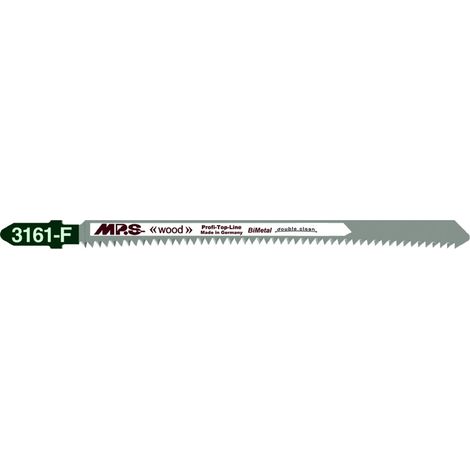 Lame de scie sauteuse bimétallique extra longue MPS 3161-F 12 TPI pour des coupes nettes dans le HPL et le bois
