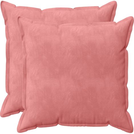 Kissenbezug 2 pcs HOUTEN Rosa 80 x 80 cm Samt vidaXL