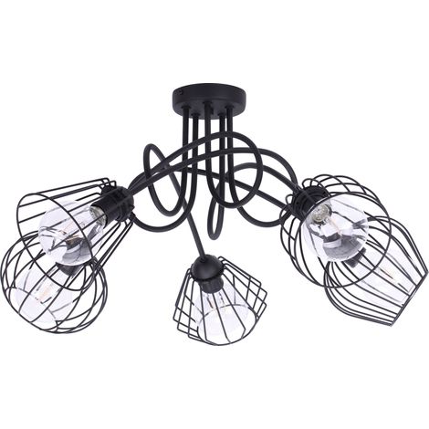 Plafonnier suspendu de style industriel moderne et rétro (1/5)