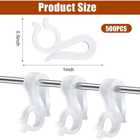 Outdoor Christmas light clips/weatherproof and convenient hooks for string lights, 200 pieces of festive decoration accessories. (1/5)