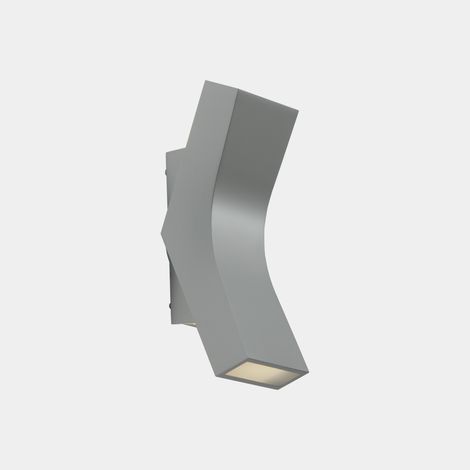 Bend Aplique interior con luz led blanco calido 3000k 239lm.Plata