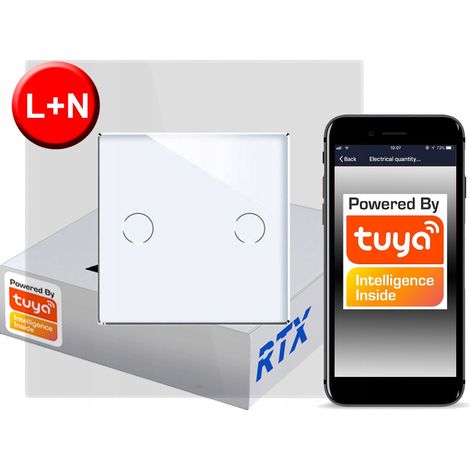 Berührungsschalter 2-polig ZigBee TUYA RTX SH L+N