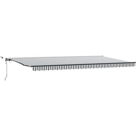 Maison Exclusive - Tenda Retrattile Automatica LED Antracite e Bianco 600x300 cm (1/5)