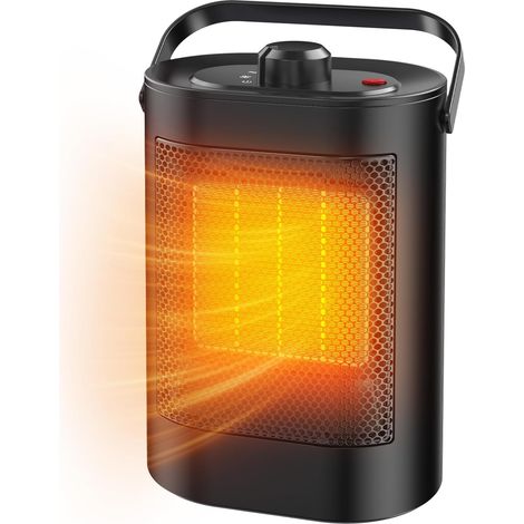 Chauffage d'Appoint Céramique PTC 1500W - Radiateur Électrique Portable 3 Modes avec Sécurité Surchauffe et Basculement (1/5)