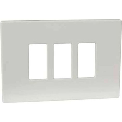 Placca 3 posti Venus mm 115x80h - 1863.3F - MARLANVIL - 20 pz