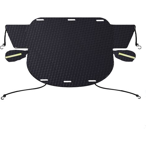 Car Windshield Cover, Magnetic Winter Windshield, Universal Car Cover Against Frost, Snow, Ice, Rain260x114cm (1/4)
