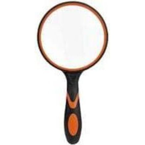 Grande loupe de lecture en verre pour livres scientifiques, journaux, lecture, insectes, passe-temps, observation de qualité supérieure,Noir et orange (1/4)