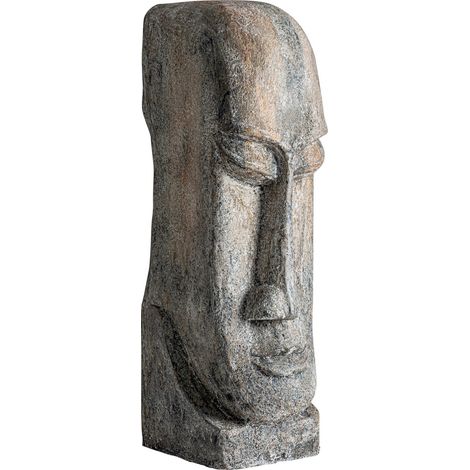 Sculpture orientale en ciment gris vieilli style authentique - Gris ciment finition vieillie (1/3)