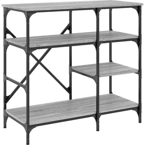 Support de boulanger sonoma gris bois d’ingénierie et métal CFW83967 (1/5)