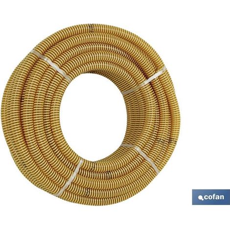Spiralrohrrolle gelb Ø40mm 25m (1/2)