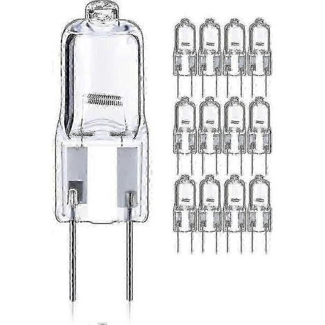 Lot de 12 ampoules halogènes 50 W GY6.35 G6.35 à intensité variable, culot bi-broches 12 V, T4, 820 lm, PrettyJ (1/5)