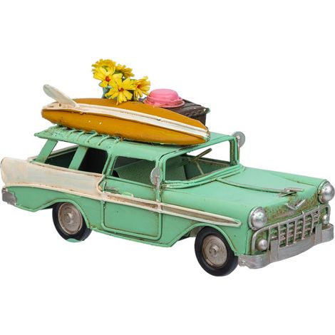 Coche de metal verde 16.5x7.5x8.5 (1/5)