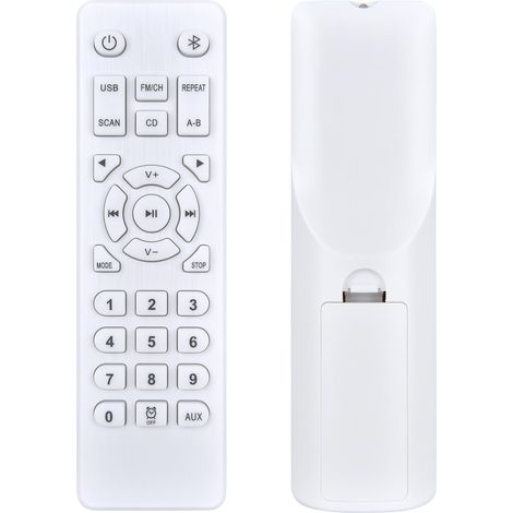 Télécommande de remplacement compatible avec lecteur CD portable Gueray CD906 KC-809, pour KOVCDVI KC-806, GREADIO KC-806, pour Maite MTCD-CDD noir, pour Ivcdodvd FBACD805, pour Gracioso KC-806 (1/5)