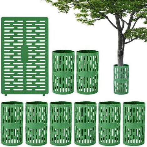 Protège-tronc arbre respirant anti-écorce – Vert 34 x 20 cm – Lot de 10 pièces
