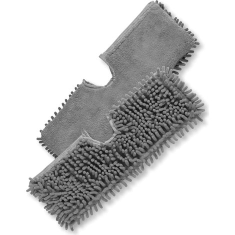 CCYKXALot de 2 lingettes de Rechange Microfibre pour Balai pulvérisateur avec Fonction réversible Idéal pour stratifié, parquet, carrelage – même (1/5)