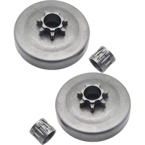 Clutch Drum Bell - 7 Dents - Compatible Avec Tronçonneuse Husqvarna 350 Et 340 - Lot De 2 (1/5)