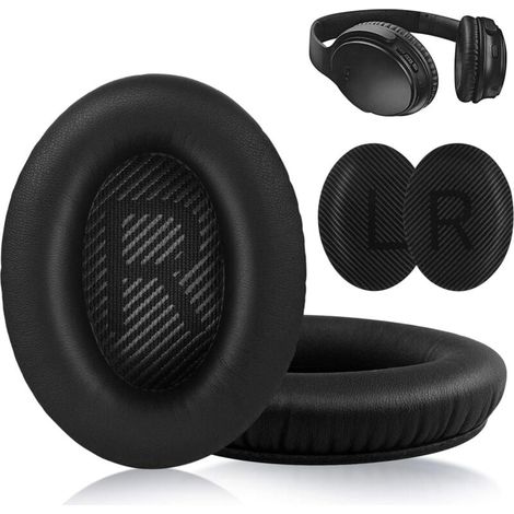 Almohadillas para auriculares Bose QuietComfort QC35/QC25/QC15/AE2, color negro (1/4)