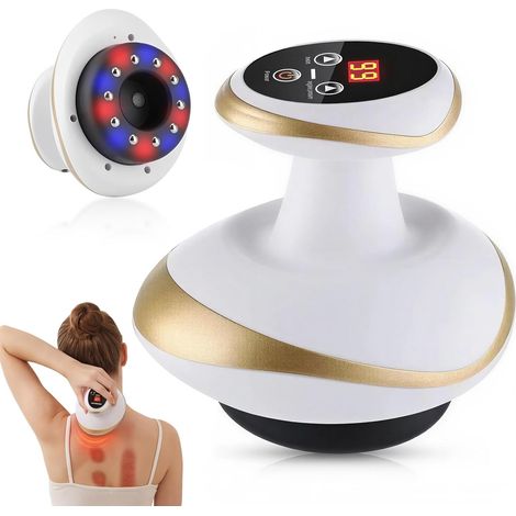 Appareil de massage sous vide 4 en 1 pour la cellulite, aspirateur électrique et Gua Sha pour une peau plus ferme, massage en profondeur avec chaleur, modelage du corps et circulation sanguine pour (1/5)